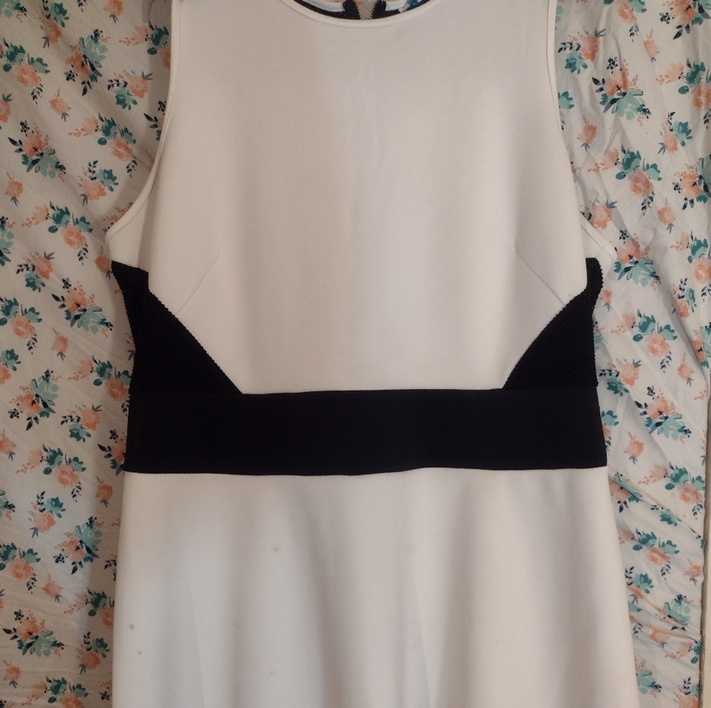 A Black and white dress